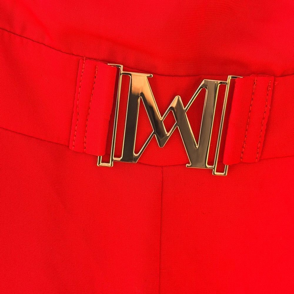 Meshki Red Strapless High-Slit Jumpsuit - Picture 5 of 6